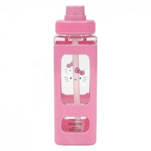 Pink Hello Kitty Hello Kitty 24oz Square Travel Water Bottle | CA_HK22181