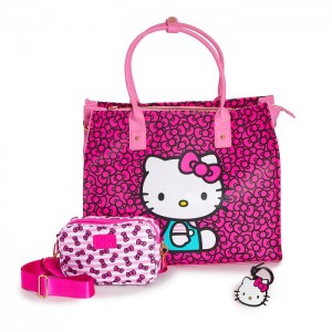 Pink Hello Kitty Hello Kitty 3-pc All-Over Print Travel Set | CA_HK91408