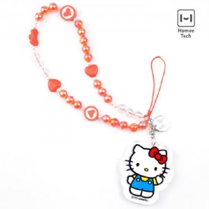 Pink Hello Kitty Hello Kitty Beaded Charm Mobile Phone Wrist Strap | CA_HK88735