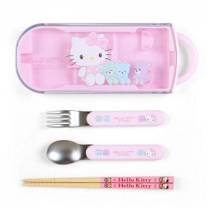 Pink Hello Kitty Hello Kitty Everyday Utensil Set Trio | CA_HK48893