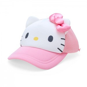 Pink Hello Kitty Hello Kitty Kids Sunshade Mesh Cap | CA_HK12125