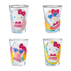 Pink Hello Kitty Hello Kitty Mini Glass 4-Piece Set (Pool Floatie) | CA_HK68173