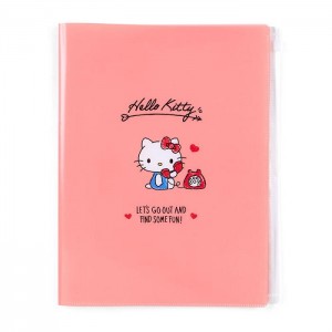 Pink Hello Kitty Hello Kitty Multi-Pocket File Folder | CA_HK44117