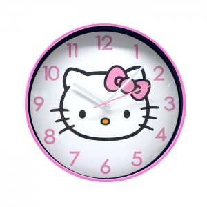 Pink Hello Kitty Hello Kitty Pink Classic Wall Clock | CA_HK63372