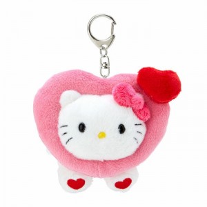 Pink Hello Kitty Hello Kitty Plush Mascot Keychain (Big Heart Series) | CA_HK24458