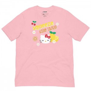 Pink Hello Kitty Hello Kitty Squeeze The Day Tee | CA_HK82809