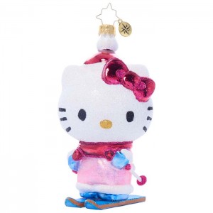 Pink Hello Kitty Hello Kitty x Christopher Radko Handmade Glass Ornament (Aspen Adventure) | CA_HK16119