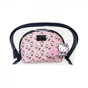 Pink Hello Kitty Hello Kitty x Impressions Vanity Clutch Set (Pink) | CA_HK42366