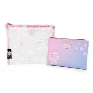 Pink Hello Kitty Hello Kitty x Impressions Vanity 50th Anniv. Slim Pouch Set | CA_HK75063