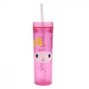 Pink Hello Kitty My Melody 16oz Acrylic Travel Tumbler | CA_HK76886