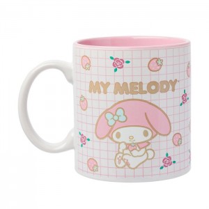 Pink Hello Kitty My Melody All-Over Print Ceramic Mug (Sweet Things) | CA_HK67379