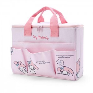 Pink Hello Kitty My Melody Canvas Covered Storage Box | CA_HK50363