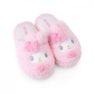 Pink Hello Kitty My Melody Cozy Sherpa Kids Slippers | CA_HK25745