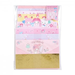 Pink Hello Kitty My Melody Deluxe Letter Set | CA_HK13438