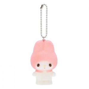 Pink Hello Kitty My Melody Flocked Keychain Mascot | CA_HK45964