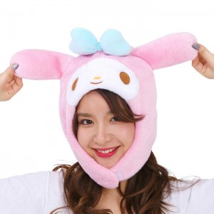 Pink Hello Kitty My Melody Kigurumi Hat | CA_HK22365