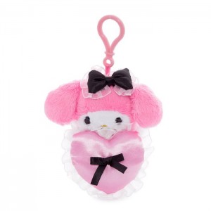 Pink Hello Kitty My Melody Lovely Ribbons Mascot Clip | CA_HK67267