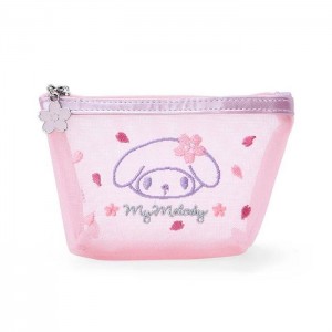 Pink Hello Kitty My Melody Mesh Zipper (Pink Sakura Series) | CA_HK23343