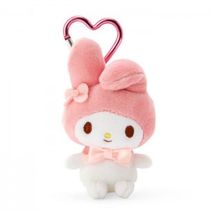 Pink Hello Kitty My Melody Plush Mascot All My Heart Keychain | CA_HK45900