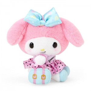 Pink Hello Kitty My Melody Plush Mascot Keychain (Day at the Funfair Series) | CA_HK84248