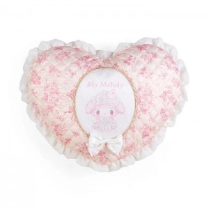 Pink Hello Kitty My Melody Quilted Throw Pillow (White Strawberry Series) | CA_HK92004