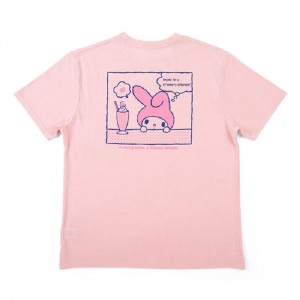 Pink Hello Kitty My Melody Relaxed Tee | CA_HK59798