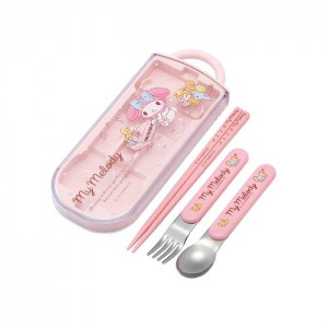 Pink Hello Kitty My Melody Utensil Set Trio | CA_HK97694