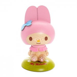 Pink Hello Kitty My Melody Wooden Bobblehead | CA_HK72555