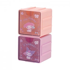 Pink Hello Kitty My Melody & Kuromi Cubic Storage Containers (Set of 2) | CA_HK13557