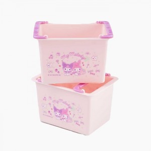 Pink Hello Kitty My Melody & Kuromi Stackable Mini Baskets (Set of 2) | CA_HK16663