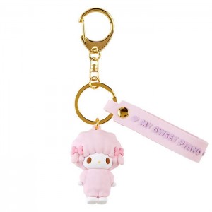 Pink Hello Kitty My Sweet Piano Signature Keychain | CA_HK50671