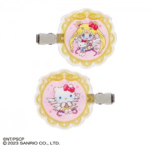 Pink Hello Kitty Pretty Guardian Sailor Moon Cosmos Hair Clips (Hello Kitty) | CA_HK89106