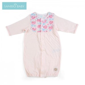 Pink Hello Kitty Sanrio Baby Organic Cotton Hello Kitty Convertible Gown | CA_HK67409