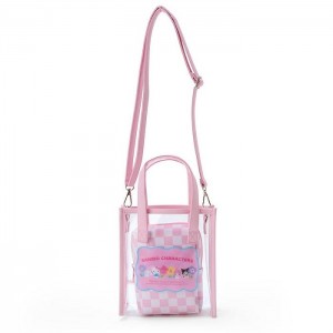 Pink Hello Kitty Sanrio Characters Clear Convertible Mini (Pastel Check Series) | CA_HK33623