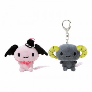 Pink / Grey Hello Kitty Lloromannic Plush Mascot Keychain (Set of 2) | CA_HK44398