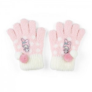 Pink / White Hello Kitty My Melody Kids Cozy Gloves | CA_HK52206