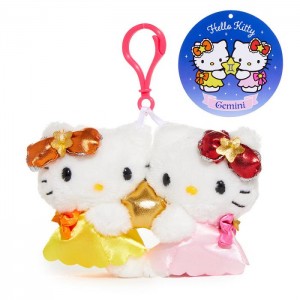 Pink / Yellow Hello Kitty Hello Kitty Gemini Mascot Clip (Zodiac Series) | CA_HK69566