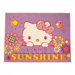 Purple Hello Kitty Hello Kitty Flower Bed Area Rug | CA_HK61074