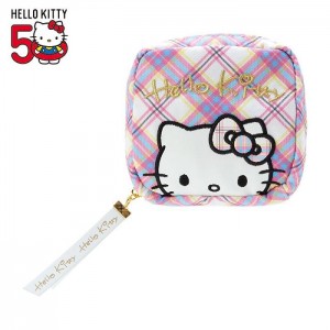 Purple Hello Kitty Hello Kitty Mini Zipper (Hello Kitty Dress Tartan Series) | CA_HK20285