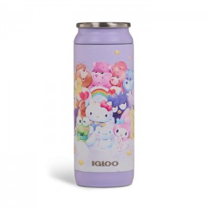 Purple Hello Kitty Hello Kitty and Friends x Care Bears Igloo 16 Oz Can Cooler | CA_HK55888