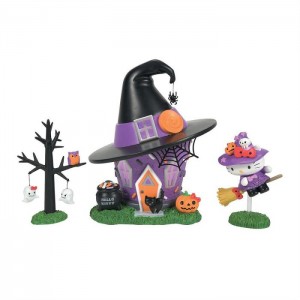 Purple Hello Kitty Hello Kitty's Halloween Witch Tower Figurine Set | CA_HK58130