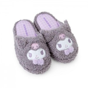 Purple Hello Kitty Kuromi Cozy Sherpa Kids Slippers | CA_HK71976