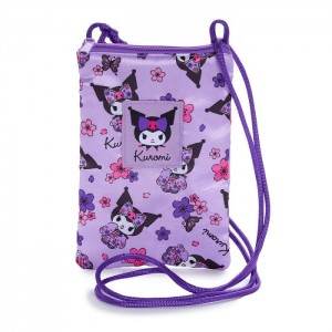 Purple Hello Kitty Kuromi Crossbody Phone Bag (Spring Kimono Series) | CA_HK92133