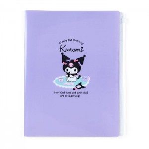 Purple Hello Kitty Kuromi Multi-Pocket File Folder | CA_HK66132