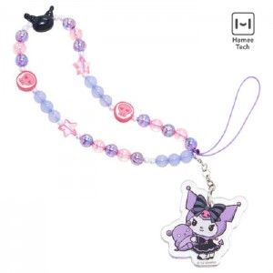 Purple Hello Kitty Kuromi - Lolita Version Beaded Charm Mobile Phone Wrist Strap | CA_HK23638