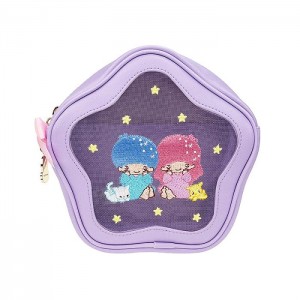 Purple Hello Kitty LittleTwinStars Mesh Zipper (Furry Friends Series) | CA_HK95331