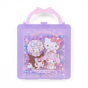 Purple Hello Kitty Sanrio Characters Mini Coloring & Sticker Set | CA_HK78096