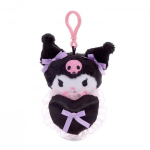 Purple / Black Hello Kitty Kuromi Lovely Ribbons Mascot Clip | CA_HK97386