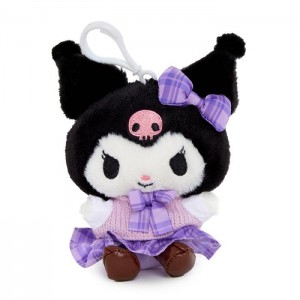 Purple / Black Hello Kitty Kuromi Mascot Clip (Uniform Series) | CA_HK36361