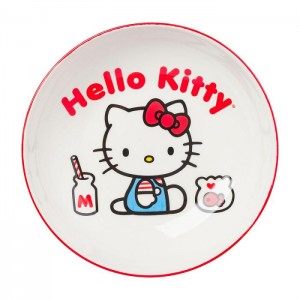 Red Hello Kitty Hello Kitty Ceramic Dinner Bowl (Classic Milk Bottle) | CA_HK30715